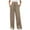 Coffee, variant on KyCheLot Womens Wide Leg Casual Pants Comfy Ribbed Knit Loose Soft Casual Pants with Pockets Winter Fall