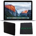 thumbnail image 1 of Apple MacBook 12 Pouces (Argent) MLHC2LL/A + Étui Rembourré pour MacBook + Chiffon en Microfibre, 1 of 1