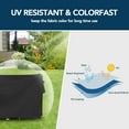 thumbnail image 3 of Round Patio Furniture Cover Waterproof Outdoor Dining Table and Chair Cover Anti-UV Outside Sectional Sofa Set Covers, 3 of 4