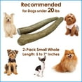 thumbnail image 6 of Deluxe Naturals 2-Pack Small Whole Elk Antler Dog Chews, Natural Long-Lasting Chew Treat for Small Dogs, 6 of 11