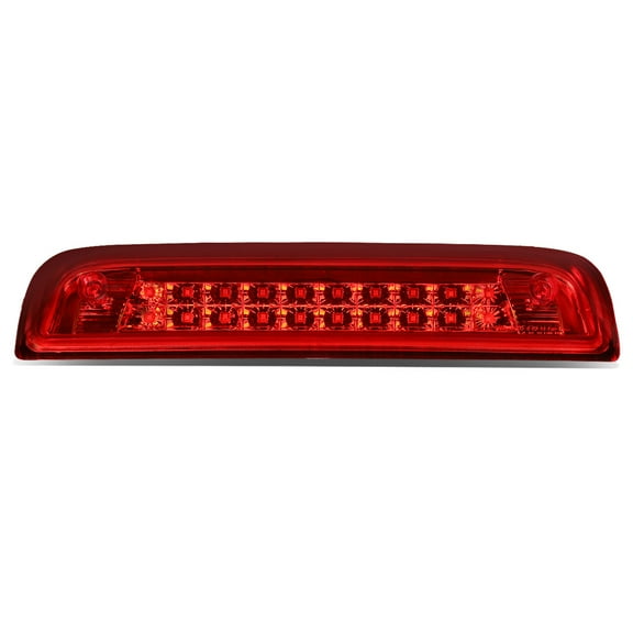 DNA Motoring 3BL-GMC15-LED-RD For 2014-2020 Chevy Silverado GMC Sierra Dual Row LED 3rd Third Tail Brake Light Cargo Lamp Red Housing 15 16 17