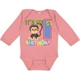 thumbnail image 3 of Inktastic Monkey First Birthday Boys or Girls Long Sleeve Baby Bodysuit, 3 of 5