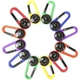 thumbnail image 2 of 24 Pack Carabiner Compasses For Kids Toy Compass Belt Clips School Prizes Party Favors, 2 of 5