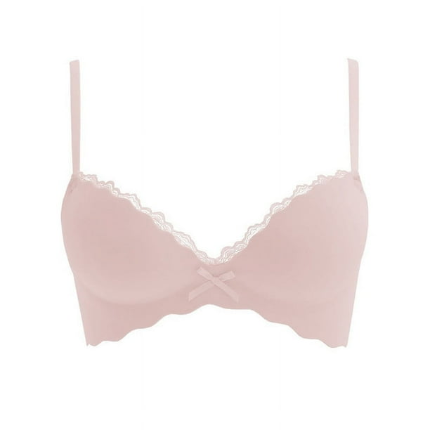 Sujetador de una pieza grande para mujer sin aros, cómodo y sin marcas, ropa interior antiflacidez con fruncido en el pecho pequeño