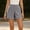 18# Black, variant on Gingham Cotton Shorts for Women 2026 Summer Casual Elastic Waist Rolled Hem Loose Lightweight Cute Plaid Shorts Sky Blue M