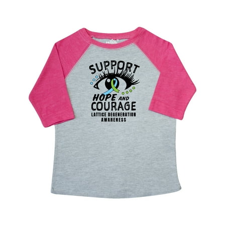 

Inktastic Lattice Degeneraton Support Hope and Courage Gift Toddler Boy or Toddler Girl T-Shirt