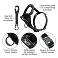 thumbnail image 3 of Kurgo Tru-Fit Smart Harness, Front D-Ring for No Pull Training, Includes Dog Seat Belt Tether, Black, Small, 3 of 10