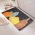 thumbnail image 6 of PureCasa Polyester Shower Bath Rug for Bathroom Toilet, Non-Slip Household Water Absorbent Floor Mats for Entrance Bedroom Kitchen, Abstract Modern Home Decor Doormats, 1PC, 16"x24", Yellow, 6 of 7