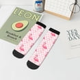 thumbnail image 7 of Pofeuu Cute Flamingo with Heart Print 30cm Socks, Adult Running Hiking Socks for Youth and Adult, 7 of 7