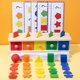 thumbnail image 1 of Juguetes de desarrollo Caja de clasificación de forma de color de madera Música de juego para niños mayores de 2 años, 1 of 8