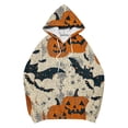 thumbnail image 4 of JOANKDMI Vintage Graphic Sweatshirt Women Halloween Hoodie Oversized Novelty Print Pullover Long Sleeve Drawstring with Kangaroo Pocket Fall Wear Casual Daily Tops, 4 of 6