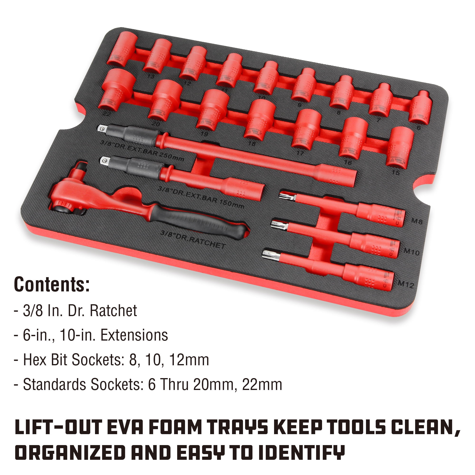 Powerbuilt 50 Piece Master VDE Electrical Tool Set with Case - 240259