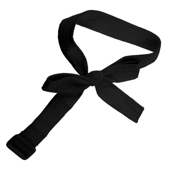 GAXIRE Fashionable Down Jacket Waist Belt Black Cloth Adjustable for Winter Coat and Dresses