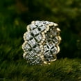 thumbnail image 2 of K-KED Luxury Cubic Zircon Ring Women Two Color 925 Silver Filled Delicate Jewelry Sz 6-10-8, 2 of 6