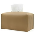 thumbnail image 1 of Leather Tissue Box Cover Holder Square Tissues Case Roll Paper Dispenser, 1 of 5