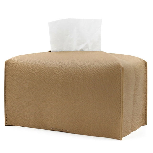 Boîte à Mouchoirs en Cuir Support Carré Distributeur de Papier