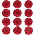 thumbnail image 1 of XmhyTop-A Flores artificiales, 12 cabezas de flores de seda de crisantemo falso, 7 x 7 x 5 cm, flores de bricolaje para suministros florales, color rojo, 1 of 5