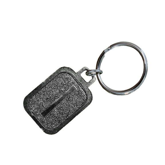 Isa Keychain, L067KC, 1 1/4 Inch, Norse Runes, Viking, Ice, Gift, Metal, Engraved, Key Fob, Key Ring, Keys, Zipper Pull, Luggage Tag, Pewter, Backpack, Symbolic, Made in USA