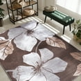 thumbnail image 5 of CAMILSON Solana Non Slip Modern Floral Indoor Area Rug Grey/Brown 5x7, 5 of 8