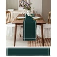 thumbnail image 4 of Table Runner 72 Inches Long for Kitchen Dining, Pure Dark Green Dresser Scarf Farmhouse, Dining Table Decorations for Wedding/Parties, Simple Solid Color 14 x 72 In, 4 of 9