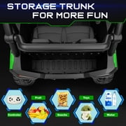 24V 2 Seater Ride on Toys UTV for Kids w/Parent Remote Control, 4WD 7AH Kids Battery Powered Vehicles, Bluetooth Spring Suspension, Storage for Gift, Green