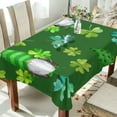 thumbnail image 2 of GZHJMY St. Patrick's Day Gnome Tablecloth, Rectangle Waterproof Washable Polyester Table Cover for Picnic Dinner Holiday Party Decor, 60 x 120 Inch, 2 of 7