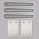 thumbnail image 1 of unbranded 12Ud De Hierro Rectas Resistentes Para Muebles Acero Inoxidable Plateado, 1 of 8