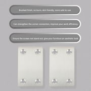 FUTUREORYY 12Pcs Stainless Steel Furnishing Straight Connections for Home Repair Silver