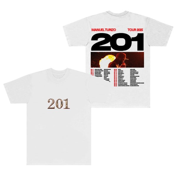 Manuel Turizo 201 Tour Camisetas Camiseta con cuello redondo Camiseta de manga corta de moda unisex