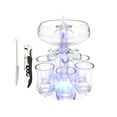 thumbnail image 3 of Dispensador de 6 vasos y soporte, dispensador automático de vino, dispensador doméstico transparente para boda, Bar, vacaciones, regalo de Abridor ligero de 6 tazas Gloria dispensador de vino, 3 of 9