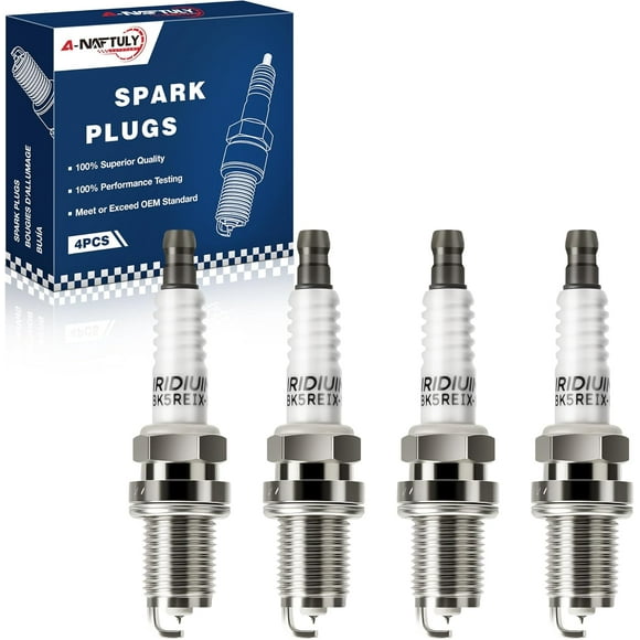 Iridium Spark Plugs 4 Pack 5464 BKR5EIX-11 BKR5EGP Fits for 1998-2008 Toyota Corolla Prius Tacoma Yaris Matrix,Nissan Altima Frontier Sentra,Mitsubishi Lancer Eclipse,Pontiac vibe L4 1.8L-2.4L