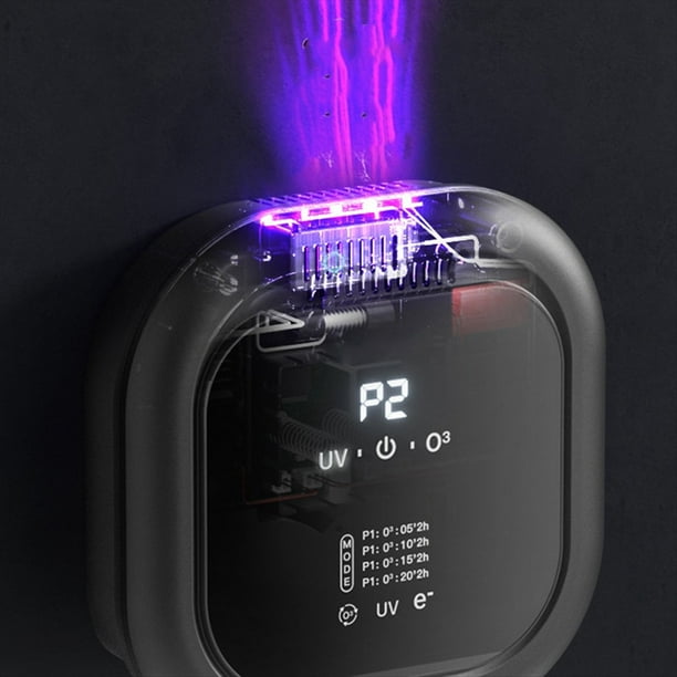 Eliminador de Olores para Olores Fuertes, Desodorante para para Gatos Recargable de 5000 MAh, Ionizador para Eliminar Olores de Excrementos de Perros, Color Negro