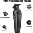thumbnail image 2 of VGR 995 Professional Hair Trimmer for Men, Zero Gapped Barber Edgers, Portable Cordless Mens Beard Trimmer Clipper with 4 Guide Combs, USB Rechargeable, 2 of 9