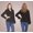 Black, variant on Wool Blend Short Coat with Belt-Navy-XS