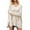 Beige, variant on Lovskoo 2024 Sweaters for Women Long Sleeve V-Neck Trendy Knit Solid Color Pullover Sweater Beige