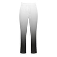 thumbnail image 4 of RYDCOT Mens Gradient Color Stretchy Elastic Waist Drawstring Pants Loose Casual Pants White, 4 of 4