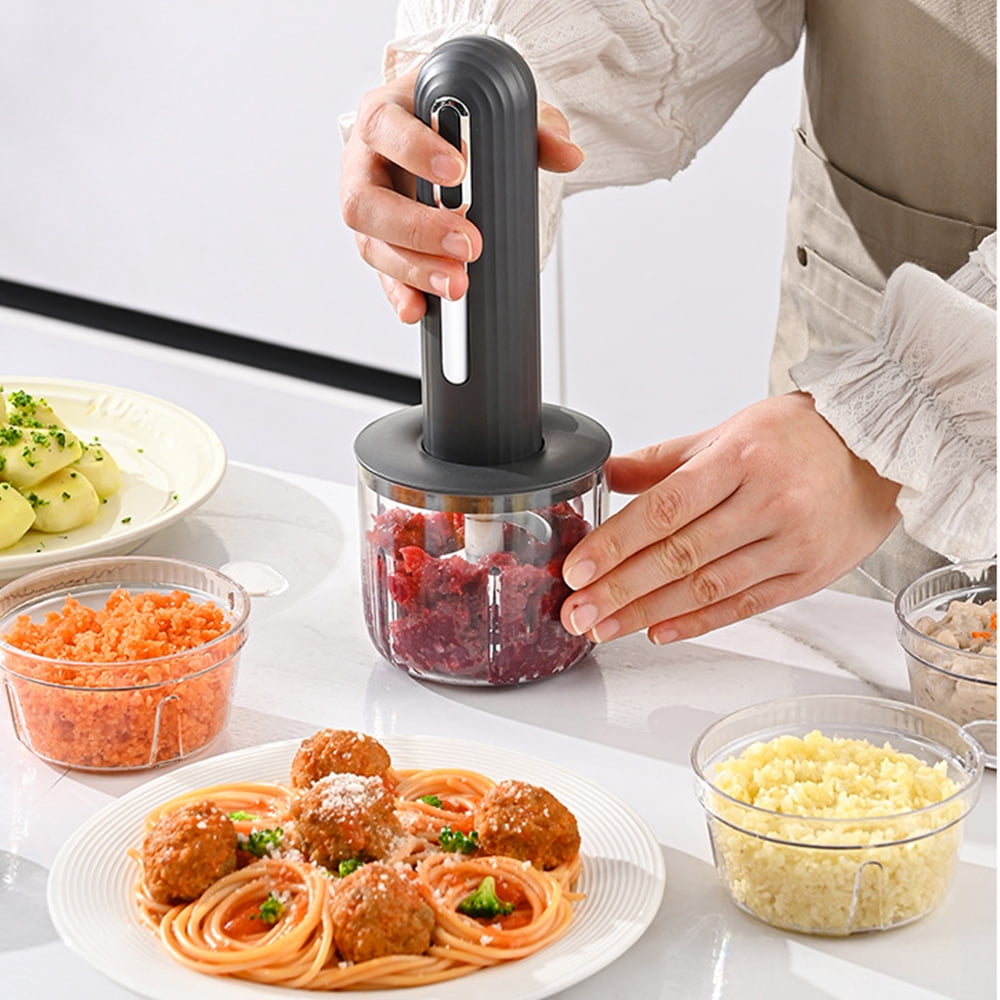Wireless Electric Food Processor 4 Cup Electric Food Chopper For Meat Onions vegetables Garlic Baby Food Chopper Blender