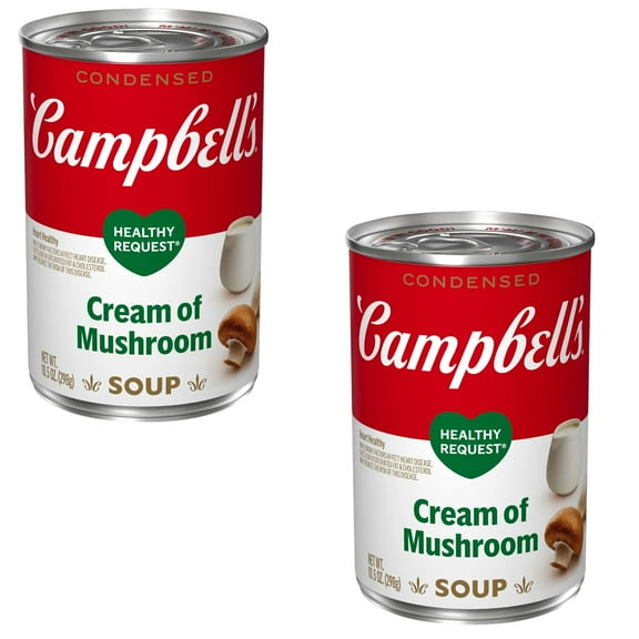 ( 2 Pack ) Campbell's Condensed Healthy Request Cream of Mushroom Soup, 10.5 Ounce Can