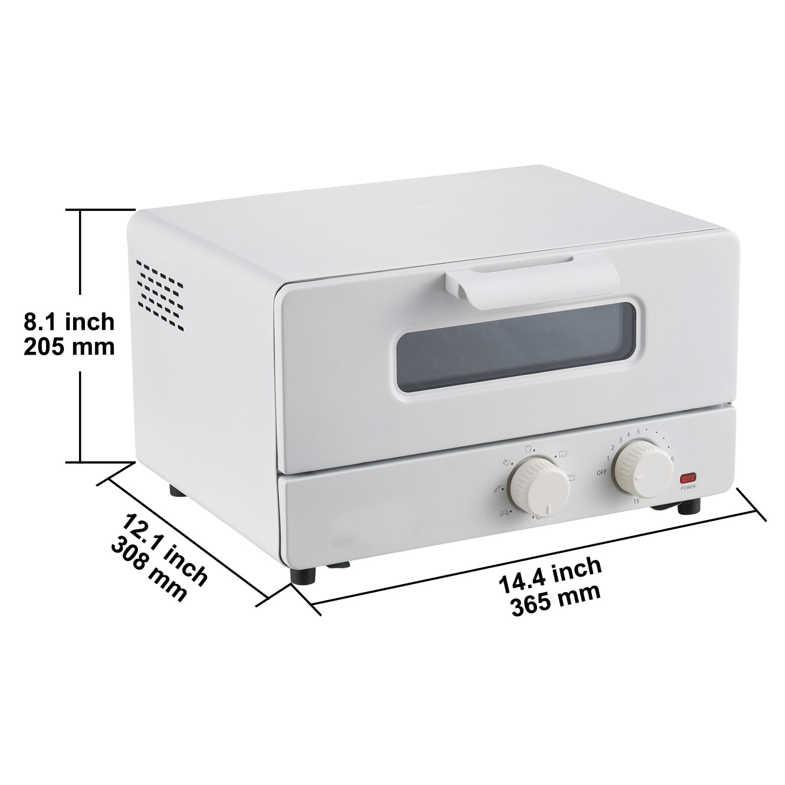 BENTISM 12L Steam Oven Toaster 1300W 12L Countertop Convection
