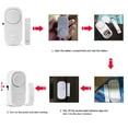 thumbnail image 6 of Raphary 2 pcs Wireless Burglar Security Alarm System Home Window and Door Entry Defense Magnetic Sensor Battery Operated for Home Garage Balcony Pool Sliding Doors Cabinets & More, 6 of 8