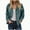 Blue, variant on Womens Blazers for Work Casual Lapel Short Trench Coats Suit Jackets Solid Color Single Breasted Open Front Fall Outerwear