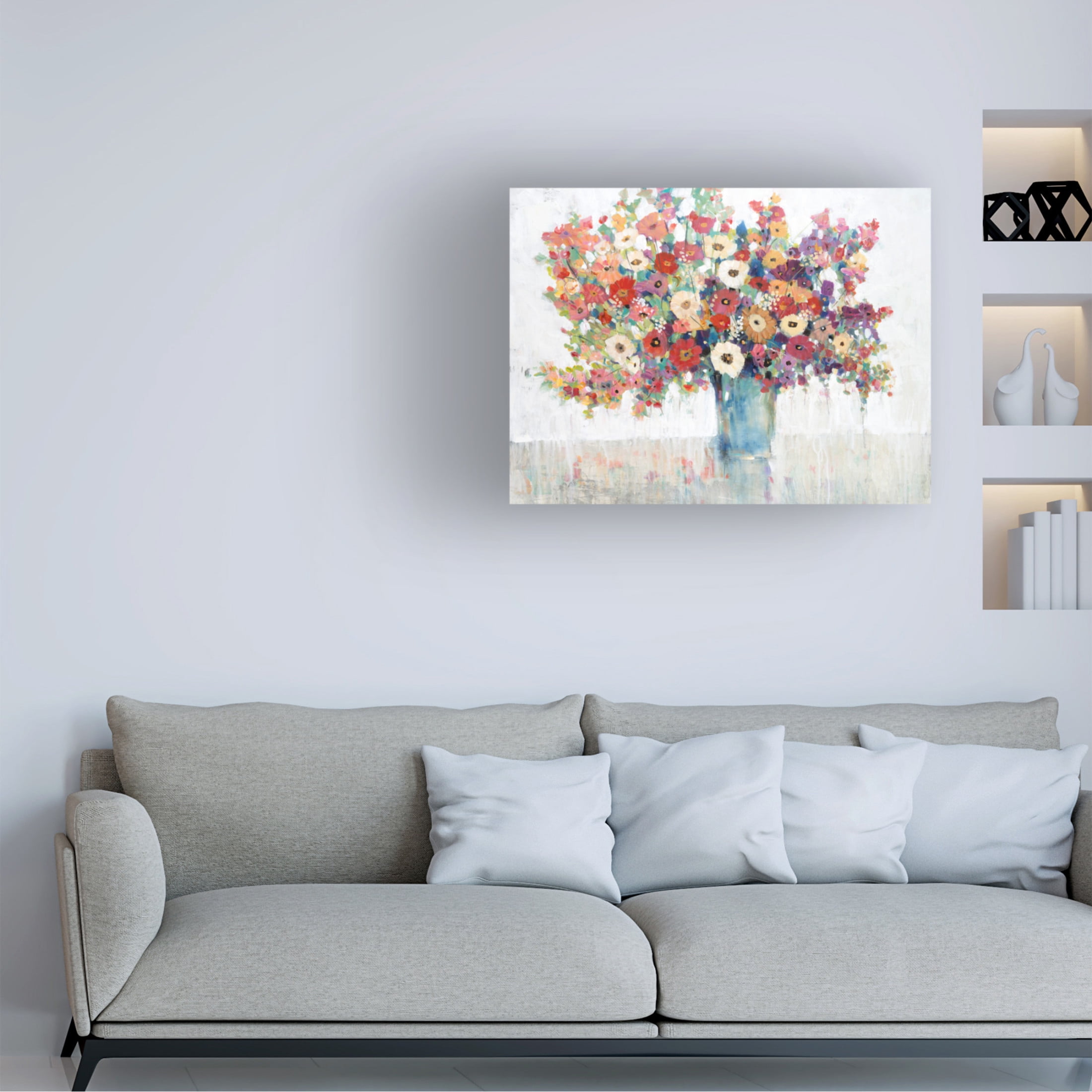 Trademark Fine Art Tim OToole  Mix Flower Bouquet II Canvas Wall Art
