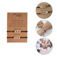 thumbnail image 3 of Fdelink Bracelet Anklet Teenage Handmade Couple Sisters Friend Pairing Friendship Family Bracelet Bracelets Silver, 3 of 9