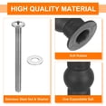 thumbnail image 4 of Uxcell 2 Paquete Tornillo de Bisagra de Asiento de Inodoro, Tornillos Universales de Acero Inoxidable con Tornillo de Caucho Expandible y Junta de 0.55" para Repuestos de Asiento de Inodoro, 4 of 7