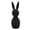Black, variant on 3d Printed Vertical Stripes Easter Bunny | Pla (Organic Plastic) Material | Modern Minimalist | Sustainable | Easter Decorations,Easter Basket Stuffers,Easter Decorations for Home.