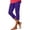 Purple, variant on Plebaso Capri Leggings for Women High Waist Slim Yoga Pants Lightweight Workout Capris with Zipper