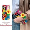 thumbnail image 2 of Flower with Lanyard Neck Strap Silicone Phone Case for iPhone 15 Pro Max, 2 of 5