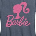 thumbnail image 3 of Barbie - Pink Glitter Silhuoette Logo - Women's Short Sleeve Graphic T-Shirt, 3 of 5