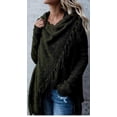 thumbnail image 5 of Suéter de chaqueta de moda ajustado de longitud media Suéter de mujer Primavera y otoño, 5 of 5