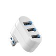 thumbnail image 1 of 180° Rotatable 3-Port USB Hub, High Speed Data Transfer USB Splitter Expander Adapter for Laptop PC ,Powerful Charging, 1 of 5